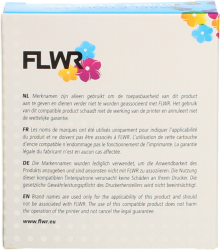 FLWR Casio  XR-9WE zwart op wit breedte 9 mm Back box