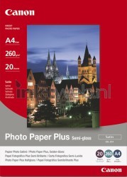 Canon  SG-201 Fotopapier Plus Halfglanzend | A4 | 260 gr/m² 1 stuks Front box