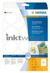 Herma 5067 Verwijderbare papieretiket rond 60mm wit wit