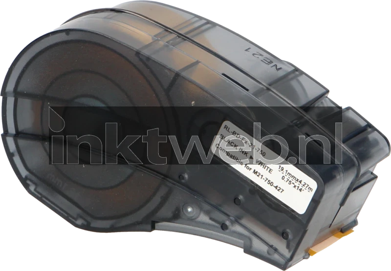 Huismerk Brady M21-750-427 zwart op wit breedte 19.1 mm