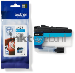 Brother LC-427 cyaan Combined box and product
