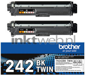Brother TN-242 Twinpack zwart Combined box and product