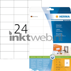 Herma 4390 Permanente Papieretiket 70 x 37mm (600 stuks) wit