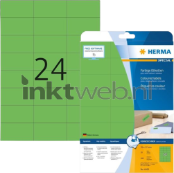 Herma 4469 Verwijderbare Papieretiket 79 x 37mm groen Product only