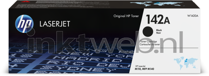 HP 142A zwart Front box