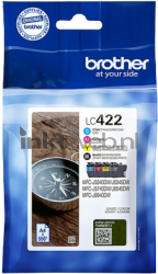 Brother LC-422 valuepack zwart en kleur Front box