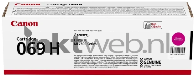 Canon CRG-069H magenta Front box