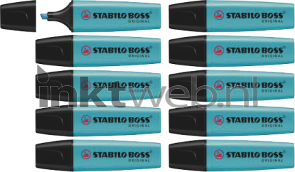 Stabilo Markeerstift Boss pastel blauw 10-pack Product only