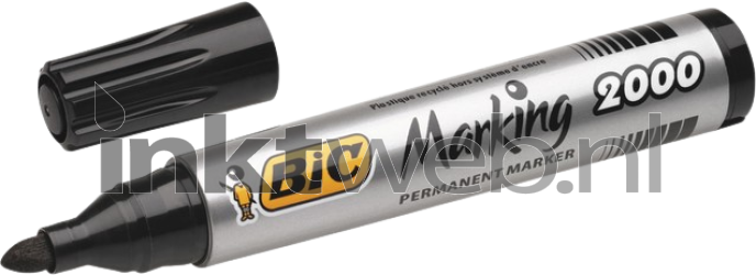 BIC Permanente marker 2000 rond 1.7mm 1 stuk zwart Product only