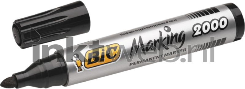 BIC Permanente marker 2000 rond 1.7mm 1 stuk zwart