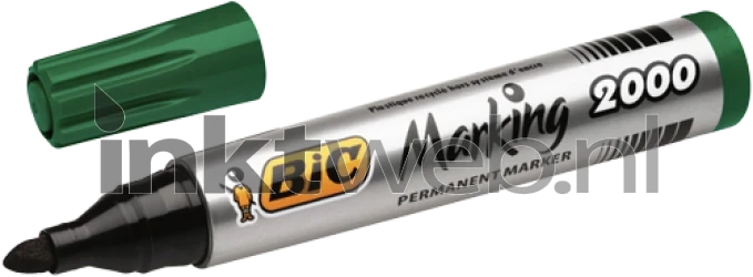 BIC Permanente marker 2000 rond 1.7mm 1 stuk groen Product only