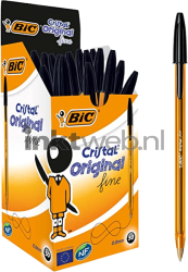 BIC Balpen Cristal Fine 50-pack zwart Combined box and product