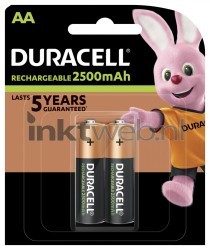 Duracell AA Rechargeable 2-pack, 2500 mAh Front box