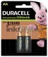 Duracell AA Rechargeable 2-pack, 2500 mAh