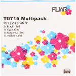 FLWR Epson T0715 Multipack zwart en kleur