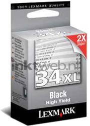 Lexmark 34XL zwart Front box
