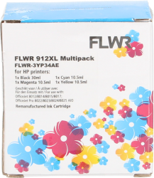 FLWR HP 912XL multipack zwart en kleur Front box