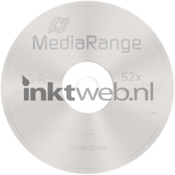 MediaRange CD-R 700 mb | 80 min. | 52x snelheid 50 stuks blanco Product only