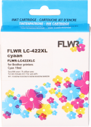FLWR Brother LC-422XL cyaan Front box