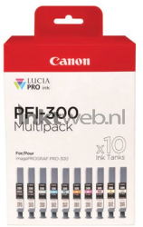 Canon PFI-300 Multipack zwart en kleur Front box
