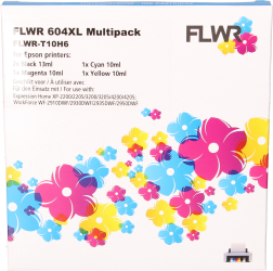 FLWR Epson 604XL Multipack zwart en kleur Front box
