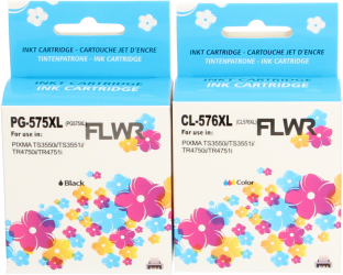 FLWR PG-575XL/CL-576XL Multipack zwart en kleur Front box