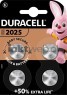 Duracell lithium CR2025 knoopcel 3V (4 stuks)
