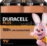 Duracell Alkaline E-Block 6LR61 9V Plus(4-Pack)