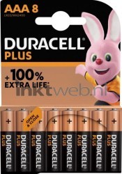 Duracell Alkaline Micro AAA LR03 1.5V Plus (8-pack) Front box