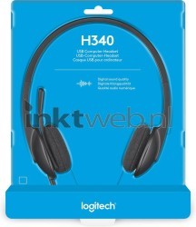 Logitech Headset H340 USB Stereo Front box