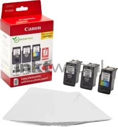 Canon PG-560XL 2x/CL-561XL Photo Value Pack zwart en kleur Combined box and product