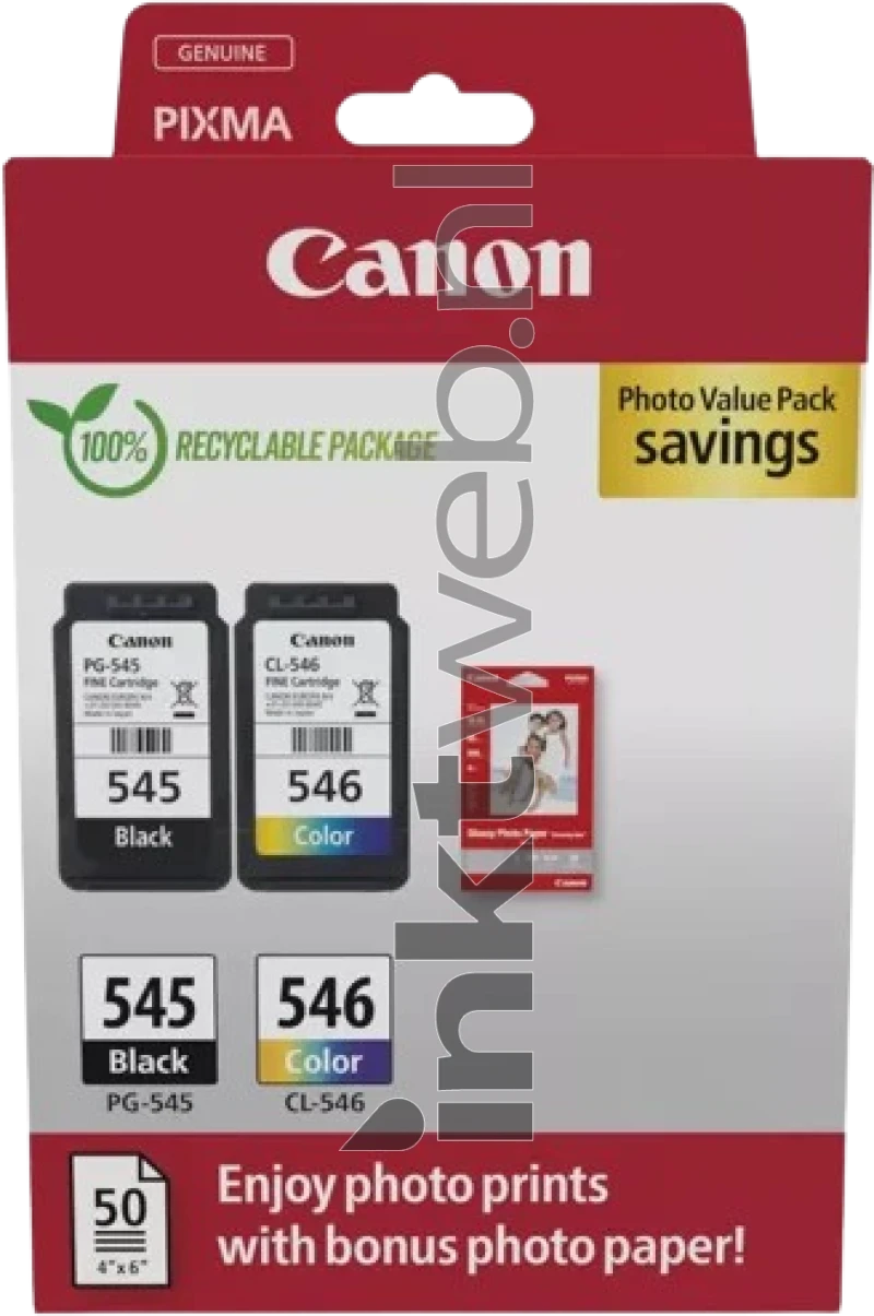 Canon Paquete cobinado de cartuchos de tinta originales PG560 Black
