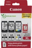 Canon PG-545XLx2/CL-546XL Photo Value Pack (Transport schade) zwart en kleur