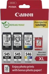 Canon PG-545XLx2/CL-546XL Photo Value Pack zwart en kleur Front box