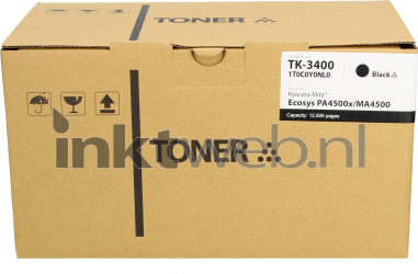 Huismerk Kyocera Mita TK-3400 zwart Front box