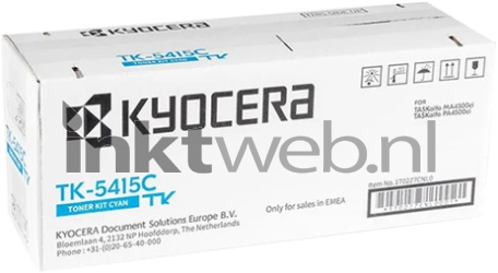 Kyocera Mita TK-5415C cyaan Front box