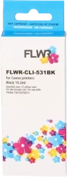 FLWR Canon CLI-531BK zwart Front box