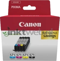 Canon CLI-571 4-Pack (Transport schade) zwart en kleur