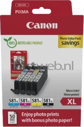 Canon CLI-581XL Photo Value Pack zwart en kleur Front box