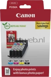 Canon CLI-581 Photo Value Pack zwart en kleur Front box
