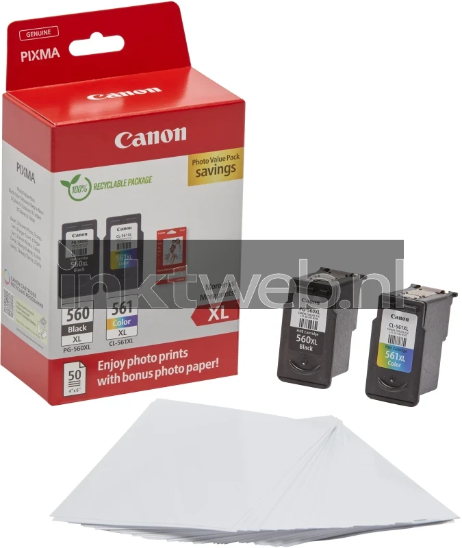 Canon PG-560XL / CL-561XL Photo Value Pack zwart en kleur