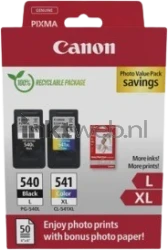 Canon PG-540L/CL-541XL Photo Value Pack zwart en kleur Front box