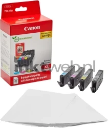Canon CLI-551XL Photo Value Pack zwart en kleur Combined box and product