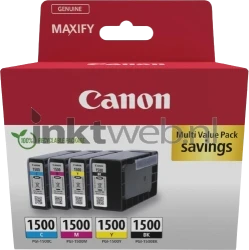 Canon PGI-1500 Multipack zwart en kleur Front box