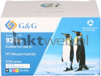 Huismerk HP 924e Multipack zwart en kleur Front box