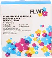 FLWR HP 924e Multipack zwart en kleur Front box