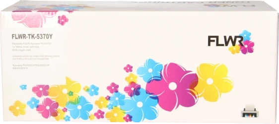 FLWR Kyocera Mita TK-5370Y geel Front box