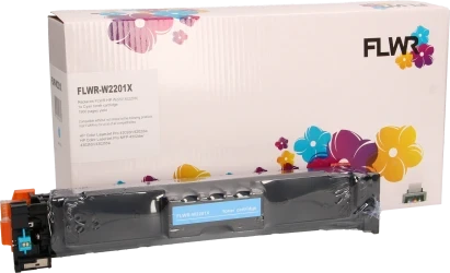 FLWR HP 220X (W2201X) cyaan Combined box and product