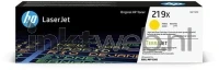 HP 219X (Sticker resten) geel