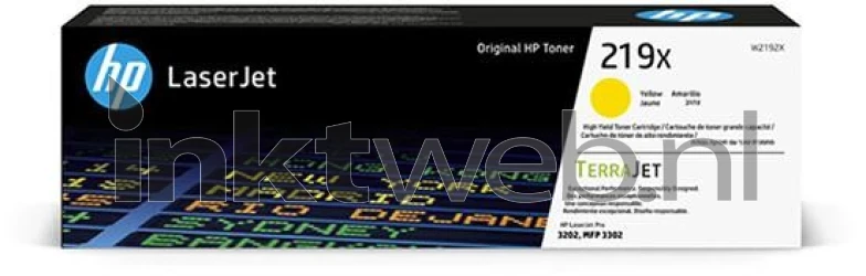 HP 219X geel Front box